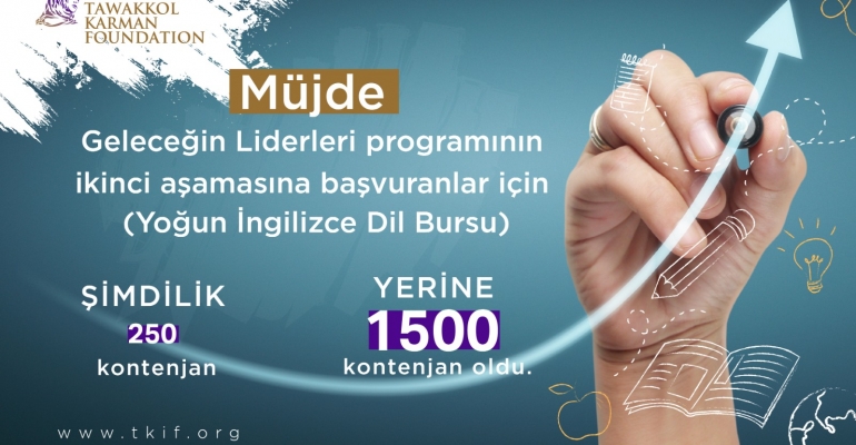 Yoğun İngilizce dil sertifikası için burs