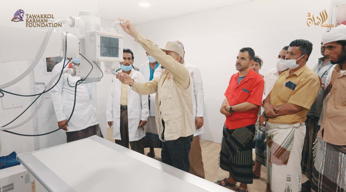 مؤسسة توكل كرمان تؤهل مستشفى المحفد بمحافظة أبين
