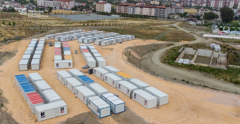 Tawakkol Karman Foundation delivers 50 mobile homes to earthquake victims in eastern Türkiye