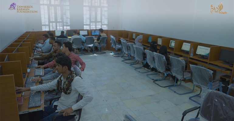 Haith Al-Insan funds establishment of computer lab at Iqlim Saba University in Marib
